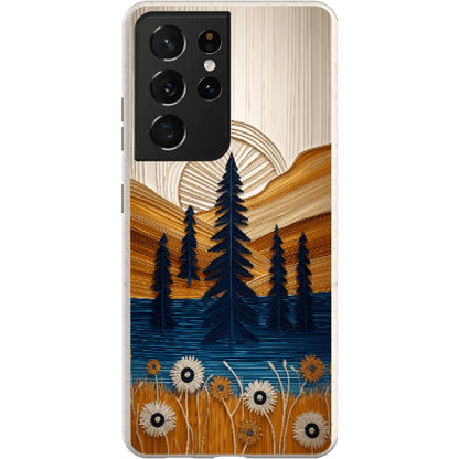 Stepping Green Phone Case Folded Paper Mountain Bio Case