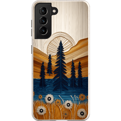 Stepping Green Phone Case Folded Paper Mountain Bio Case