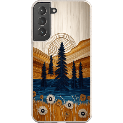 Stepping Green Phone Case Folded Paper Mountain Bio Case