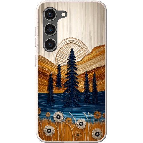 Stepping Green Phone Case Folded Paper Mountain Bio Case