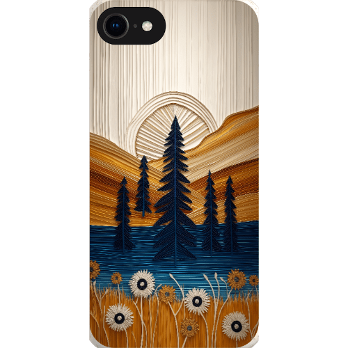 Stepping Green Phone Case Folded Paper Mountain Bio Case