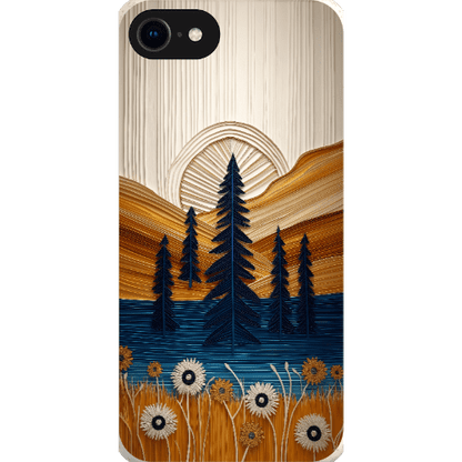 Stepping Green Phone Case Folded Paper Mountain Bio Case