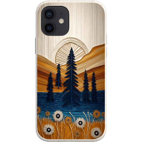 Stepping Green Phone Case Folded Paper Mountain Bio Case