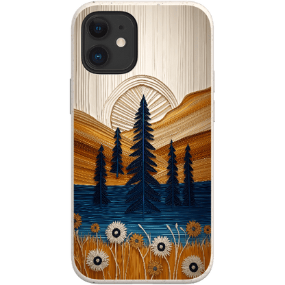 Stepping Green Phone Case Folded Paper Mountain Bio Case