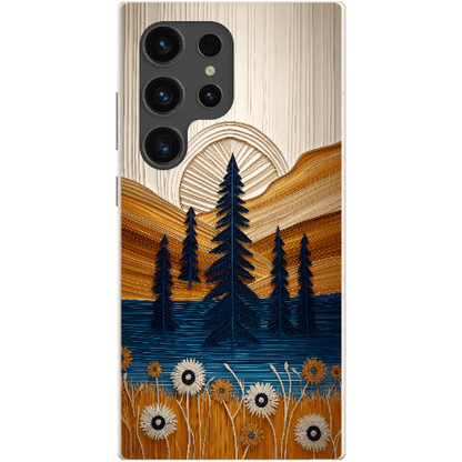 Stepping Green Phone Case Folded Paper Mountain Bio Case