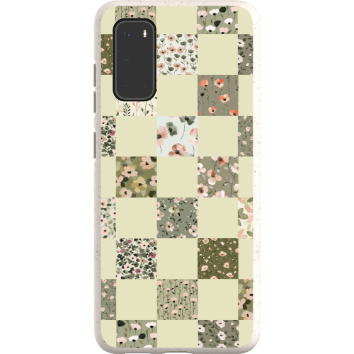 Stepping Green Phone Case Foral Patterns Checkerboard Bio Case