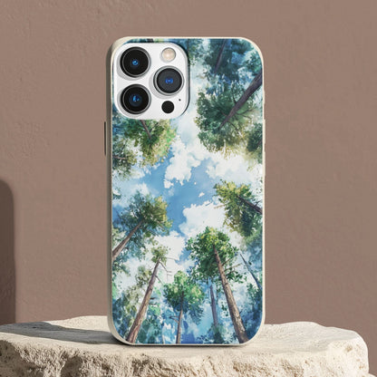 Stepping Green Phone Case Forest Sky Bio Case