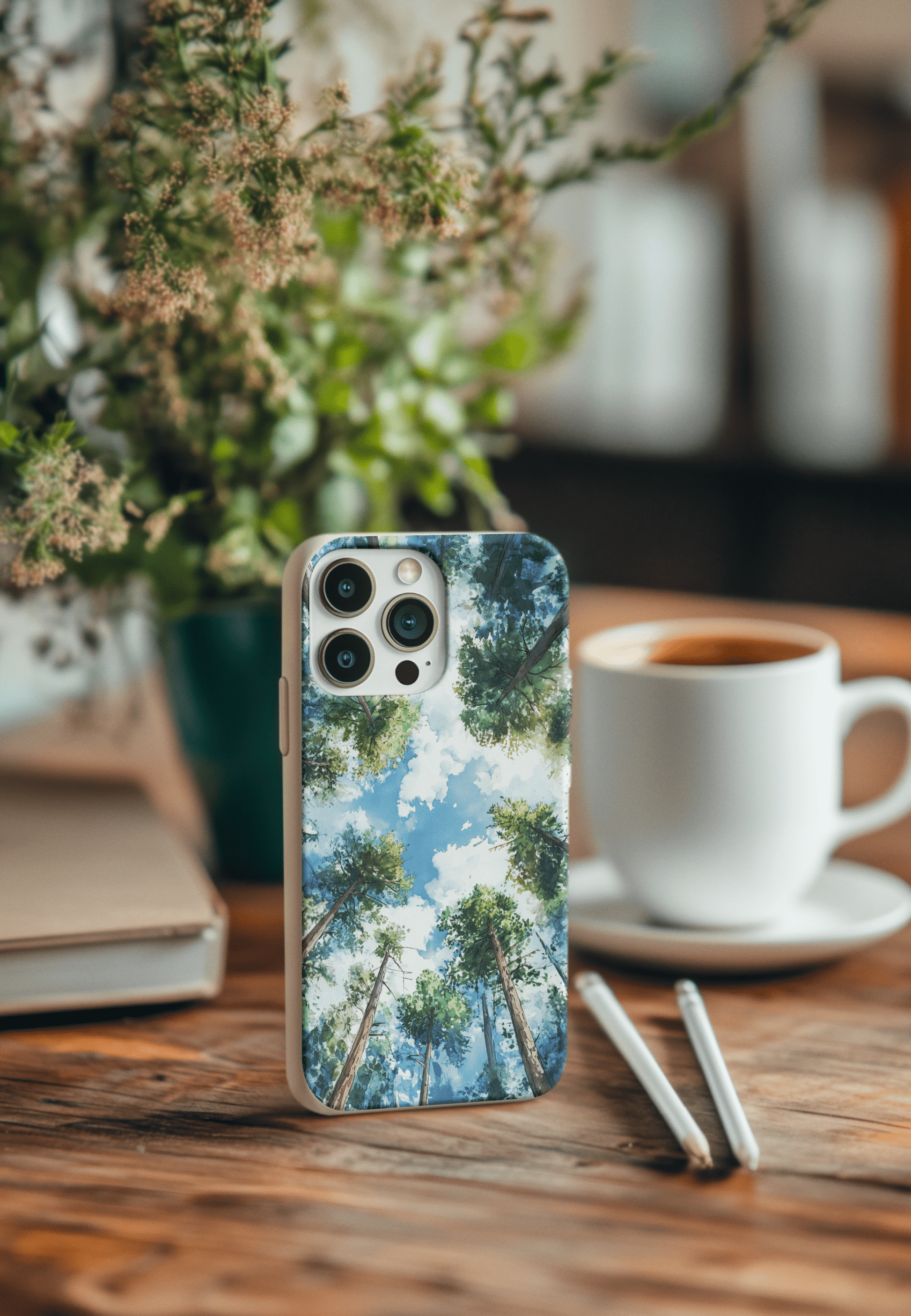 Stepping Green Phone Case Forest Sky Bio Case