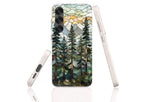 Stepping Green Phone Case Forest Stained Glass Bio Case
