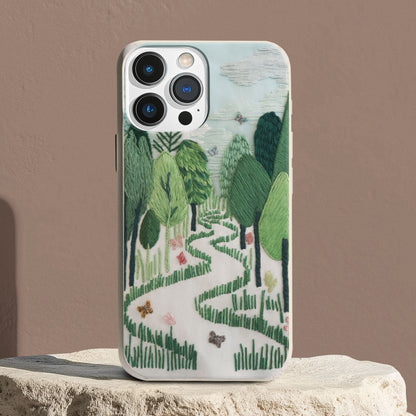 Stepping Green Phone Case Forest Walk Bio Case