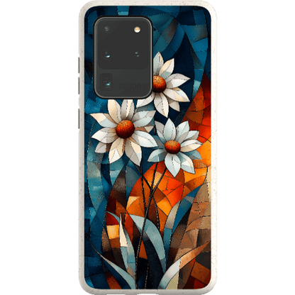 Stepping Green Phone Case Geometric Daisies Bio Case