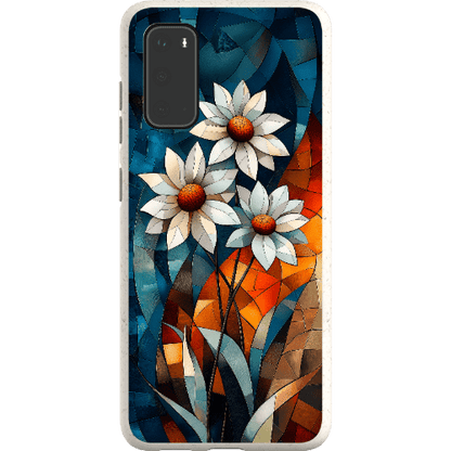 Stepping Green Phone Case Geometric Daisies Bio Case