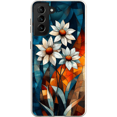 Stepping Green Phone Case Geometric Daisies Bio Case