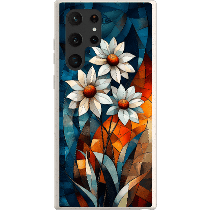Stepping Green Phone Case Geometric Daisies Bio Case