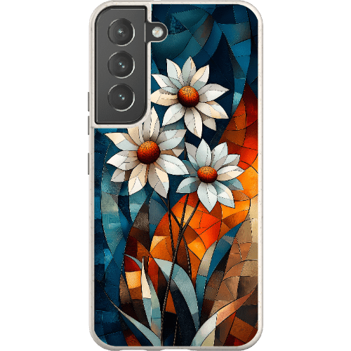 Stepping Green Phone Case Geometric Daisies Bio Case