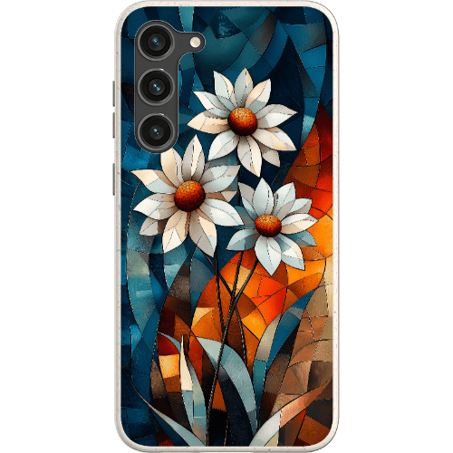 Stepping Green Phone Case Geometric Daisies Bio Case