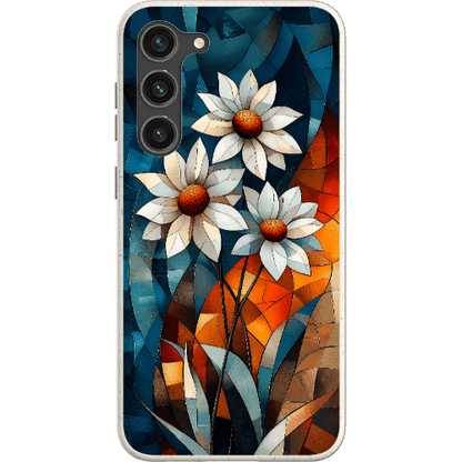 Stepping Green Phone Case Geometric Daisies Bio Case