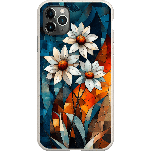 Stepping Green Phone Case Geometric Daisies Bio Case