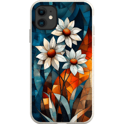 Stepping Green Phone Case Geometric Daisies Bio Case