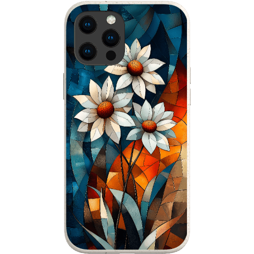 Stepping Green Phone Case Geometric Daisies Bio Case