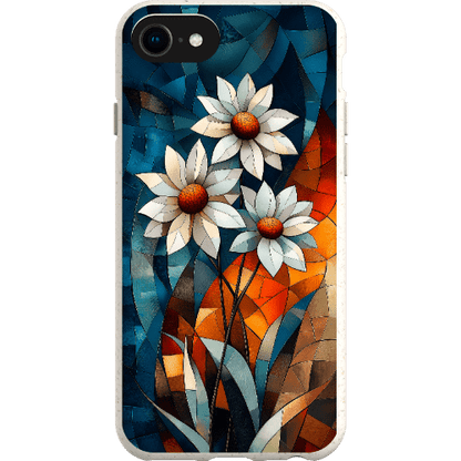 Stepping Green Phone Case Geometric Daisies Bio Case