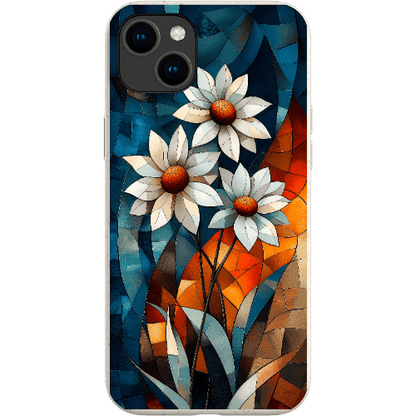 Stepping Green Phone Case Geometric Daisies Bio Case