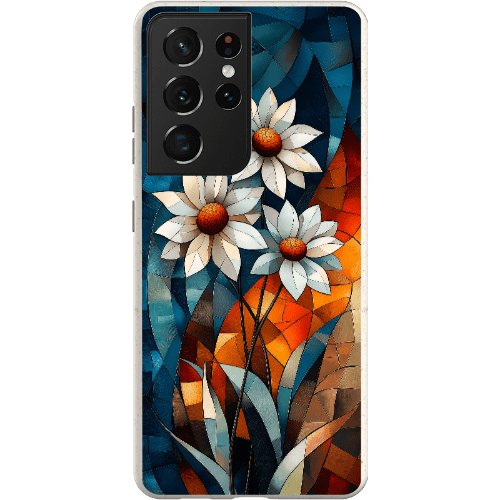 Stepping Green Phone Case Geometric Daisies Bio Case