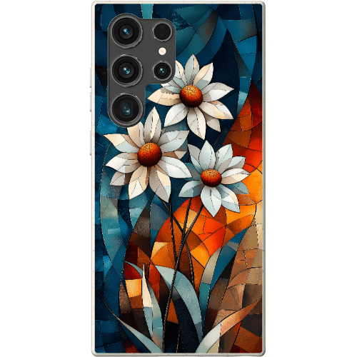 Stepping Green Phone Case Geometric Daisies Bio Case