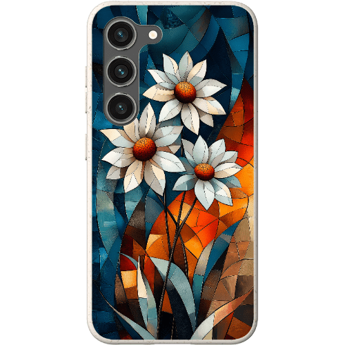 Stepping Green Phone Case Geometric Daisies Bio Case