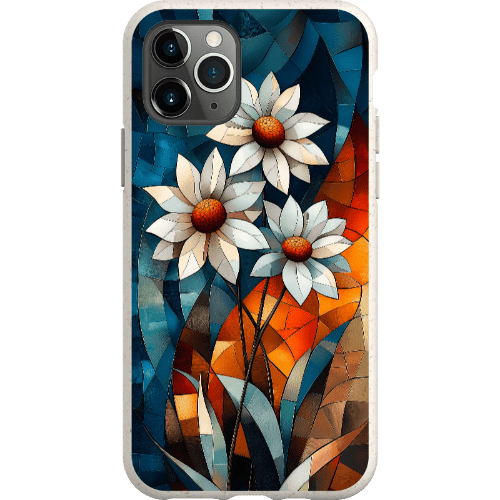 Stepping Green Phone Case Geometric Daisies Bio Case