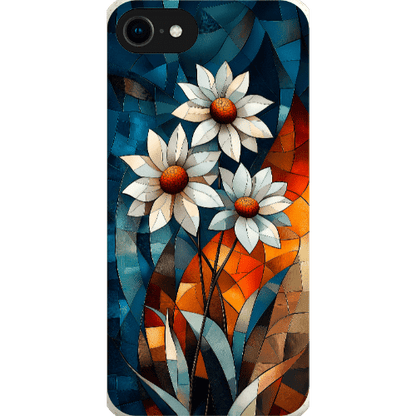 Stepping Green Phone Case Geometric Daisies Bio Case