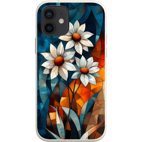 Stepping Green Phone Case Geometric Daisies Bio Case
