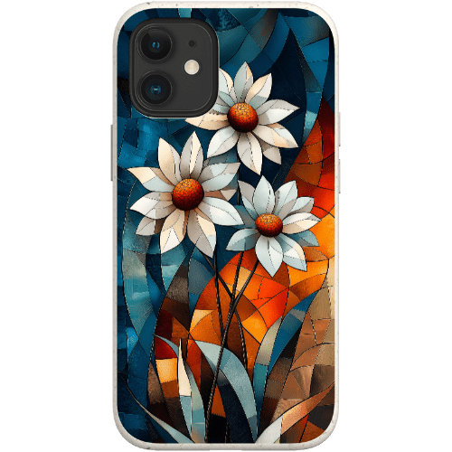 Stepping Green Phone Case Geometric Daisies Bio Case