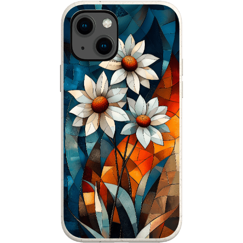 Stepping Green Phone Case Geometric Daisies Bio Case