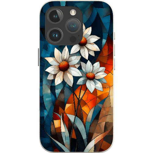 Stepping Green Phone Case Geometric Daisies Bio Case
