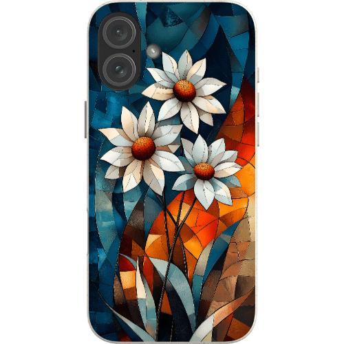 Stepping Green Phone Case Geometric Daisies Bio Case