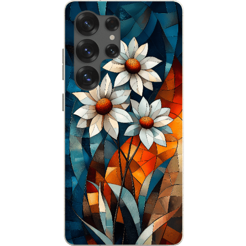 Stepping Green Phone Case Geometric Daisies Bio Case