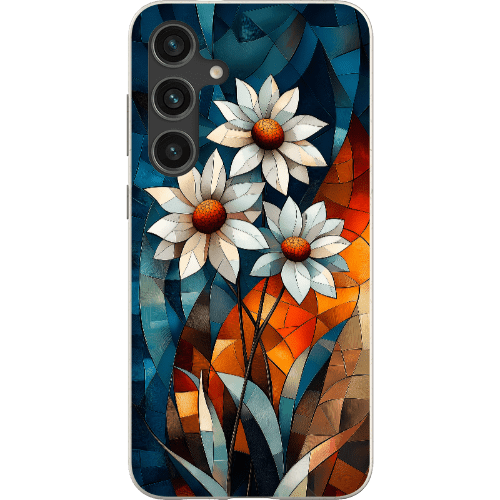 Stepping Green Phone Case Geometric Daisies Bio Case