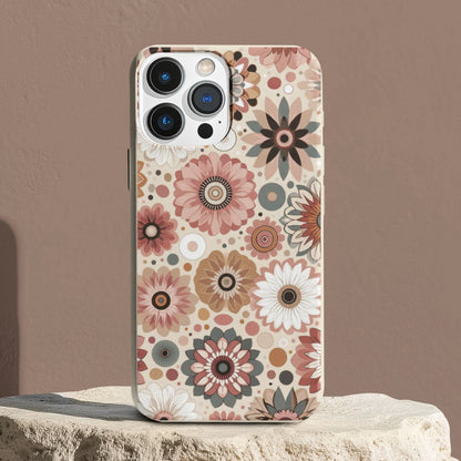 Stepping Green Phone Case Geometric Flowers Bio Case
