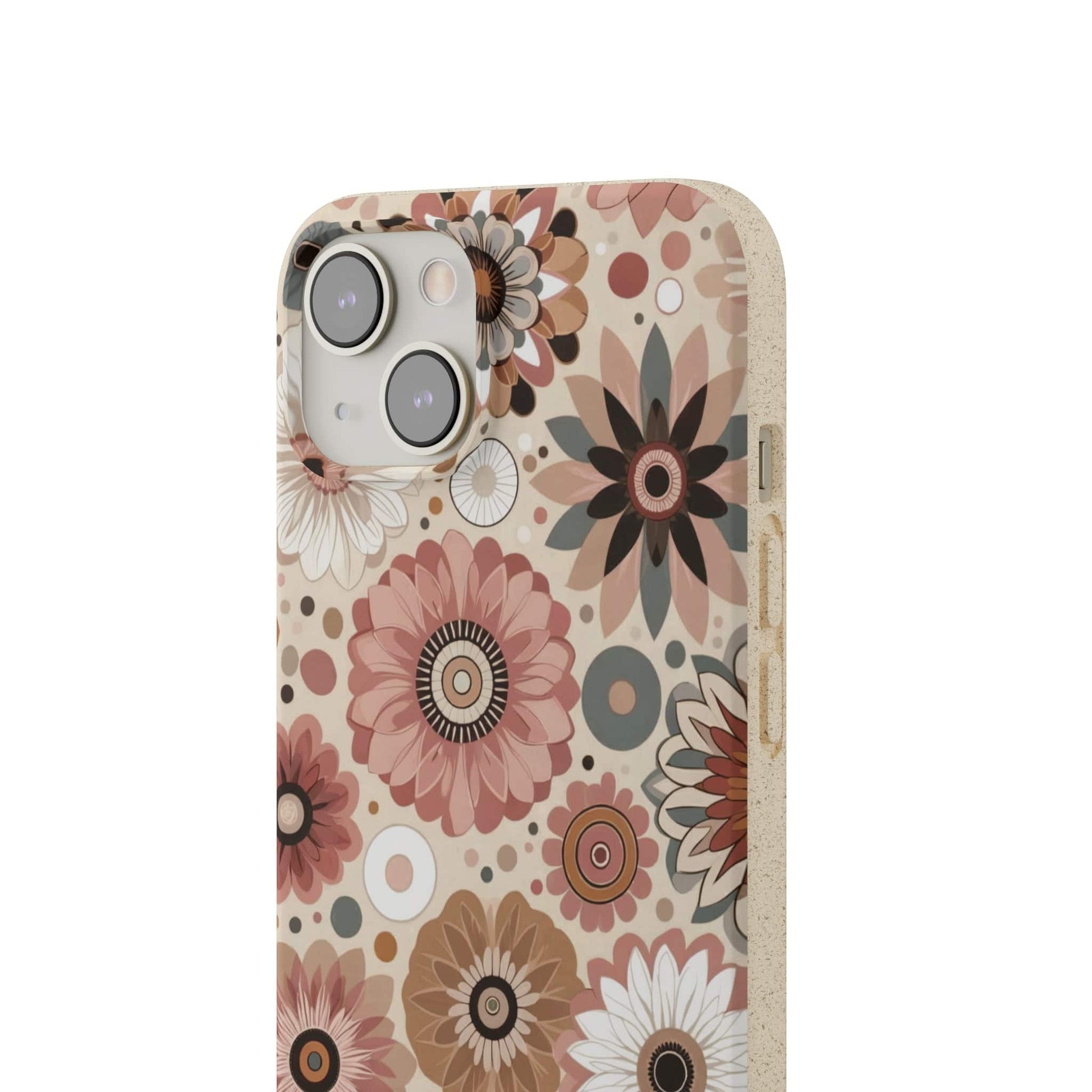 Stepping Green Phone Case Geometric Flowers Bio Case