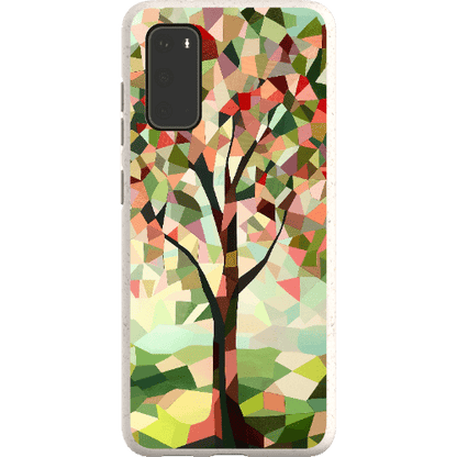 Stepping Green Phone Case Geometric Tree Bio Case
