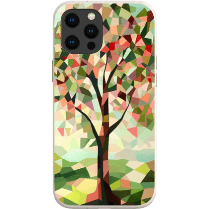 Stepping Green Phone Case Geometric Tree Bio Case