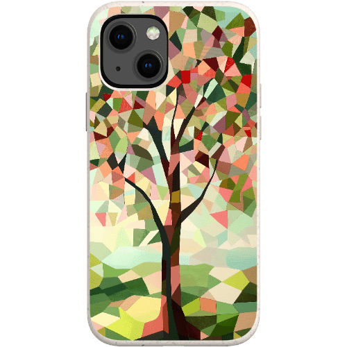 Stepping Green Phone Case Geometric Tree Bio Case