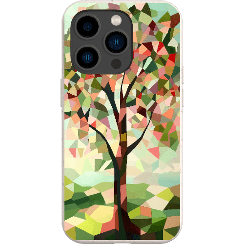 Stepping Green Phone Case Geometric Tree Bio Case