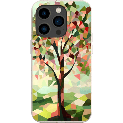 Stepping Green Phone Case Geometric Tree Bio Case