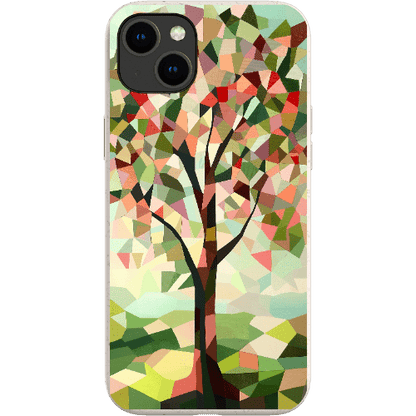 Stepping Green Phone Case Geometric Tree Bio Case