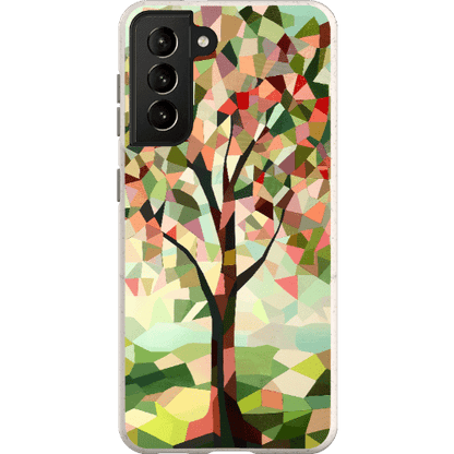 Stepping Green Phone Case Geometric Tree Bio Case