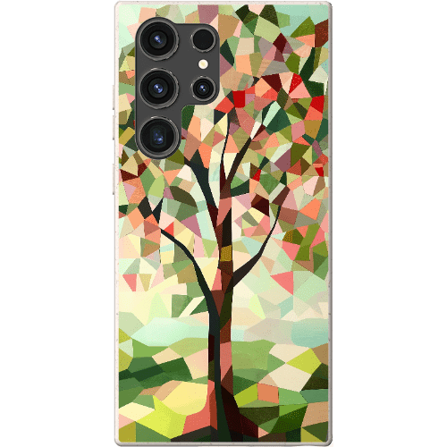 Stepping Green Phone Case Geometric Tree Bio Case