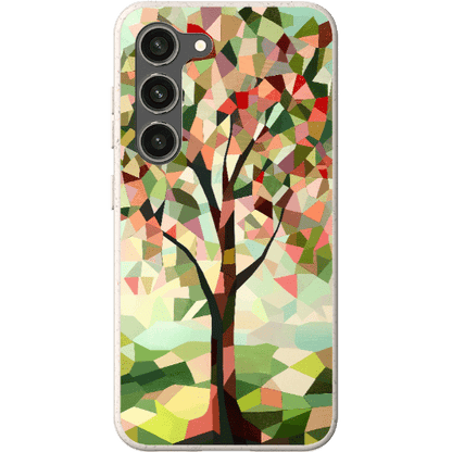 Stepping Green Phone Case Geometric Tree Bio Case