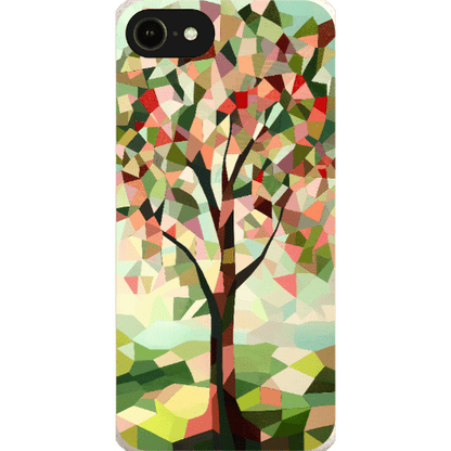 Stepping Green Phone Case Geometric Tree Bio Case